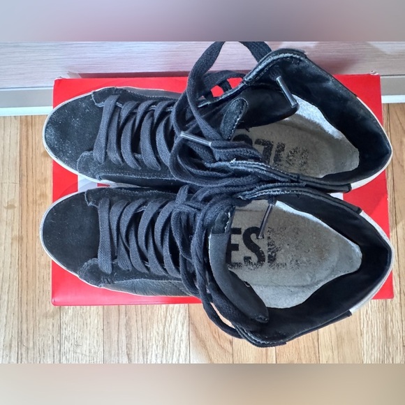 Diesel S-Leroji Mid W Womens Black Leather Lifestyle Sneakers Shoes In Sz. 7.5 - Picture 6 of 17